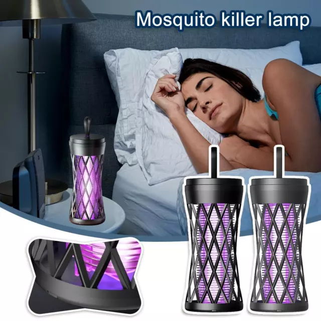 Mosquito Killer Lamp Electric Rechargeable Bug Fly Trap Gt UV Insect Y1Y9 P8V9