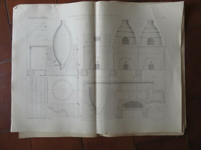 1927 GC PLAN MAISON ELEVES ECOLE CENTRALE CHAMBRE COUR JARDIN GERANT BAUDOT 