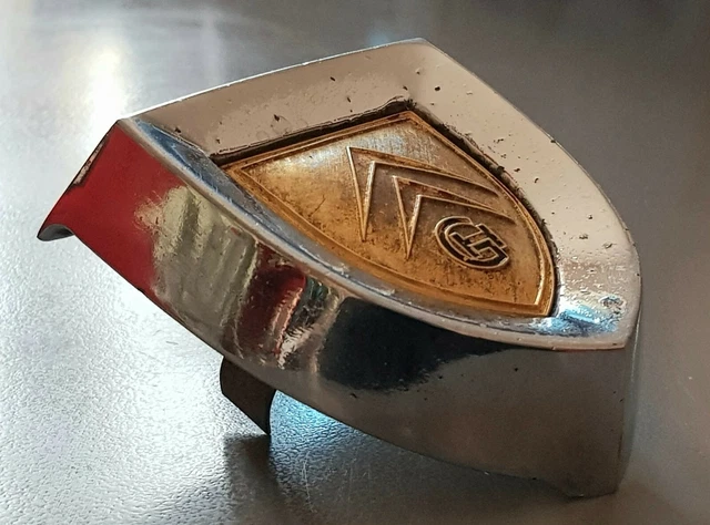 Calandre Et Mascotte GH Inox Pour Citroën Ami 6 - Pièce Rare Classique, Très Bon état D'époque, Neuf