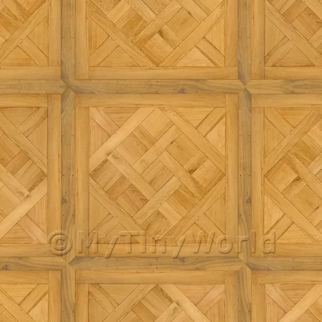 Puppenhaus Chaumont große Tafel Parkett Holz Effekt Bodenbelag