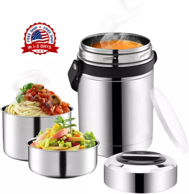 Termos Para Comida Grande 61 Oz Caliente Caliente De Portatil Acero Inoxidable