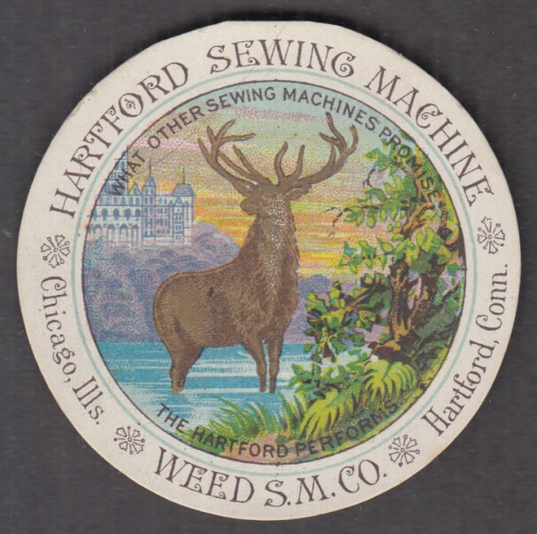 Weed Company Hartford Sewing Machine trade card ca 1880s