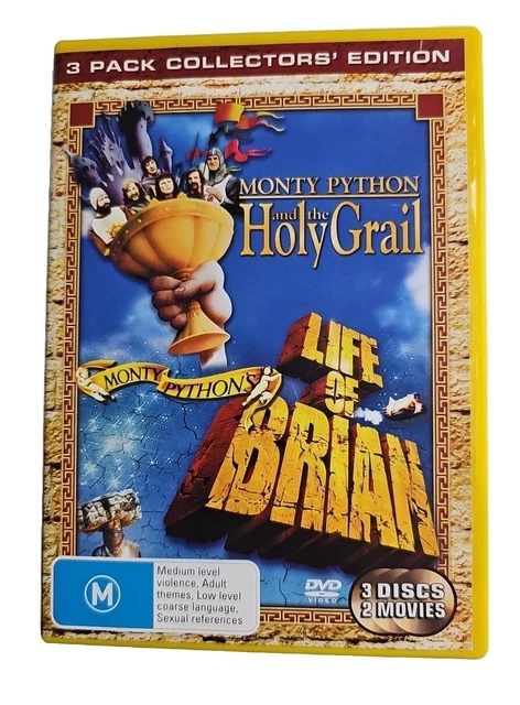 MONTY PYTHON AND The Holy Grail / Life of Brian (DVD, 3-Pack) PAL ...