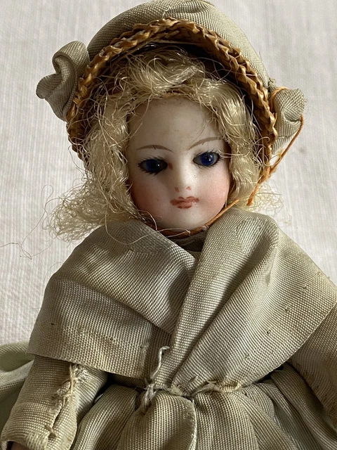 Poupée Ancienne Mignonnette Composition - 14 Cm - Fabrication Française