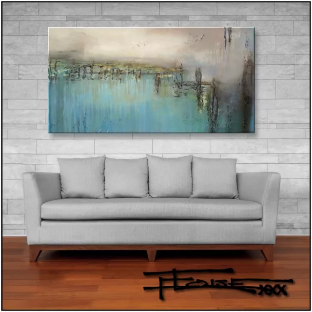 ABSTRACT PAINTING Modern CANVAS WALL ART Direct from Artist, Large US ELOISExxx