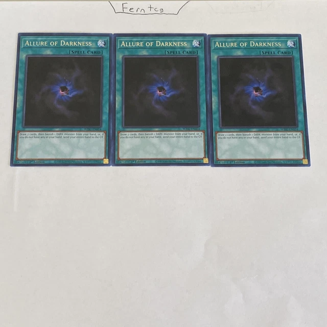 Yugioh 3x Allure of Darkness Rare NM Wild Survivors Same Day Shipping!
