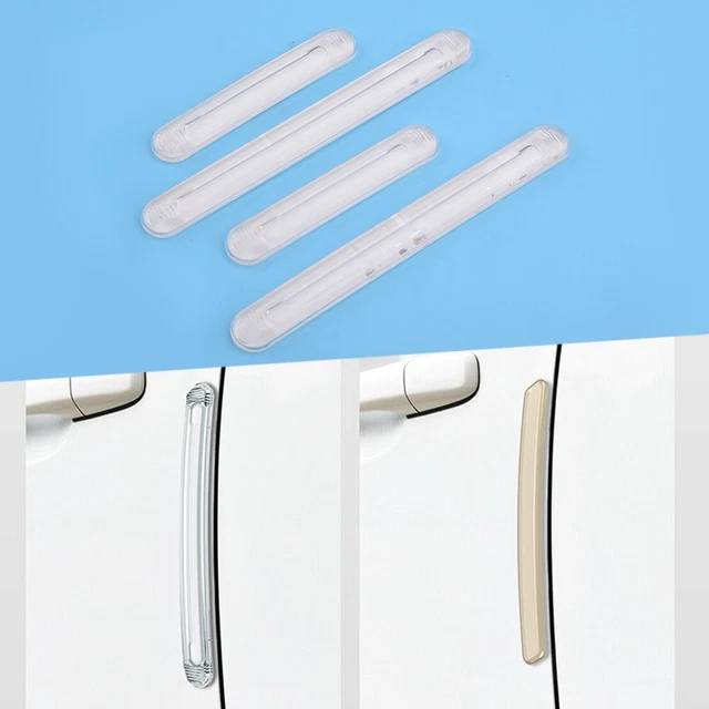 4pcs Universal Clear Car Door Edge Scratch Anti-collision Protector Guard Strip