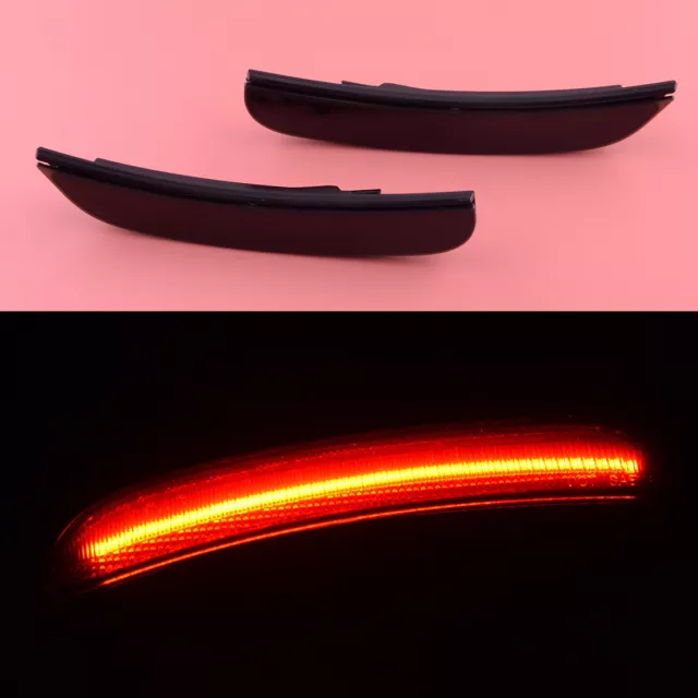 2x Smoked Rear Red LED Side Marker Light Lamp fit for Chrysler 300 2015-2021