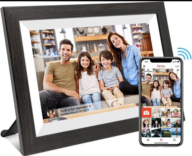 Marco de fotos digital WiFi de 10,1 pulgadas IPS HD pantalla táctil nube inteligente con 16 GB