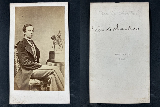 Photographie Vintage CDV - Bondonneau, Paris, François D'Orléans - Tirage Albuminé Circa 1870