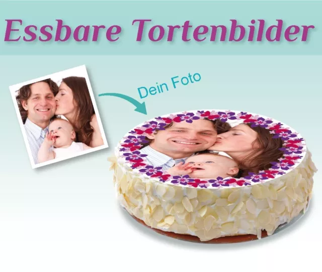 Muffinaufleger Fototorte Name Bild Muffins Tortenaufleger Deko essbar Backen