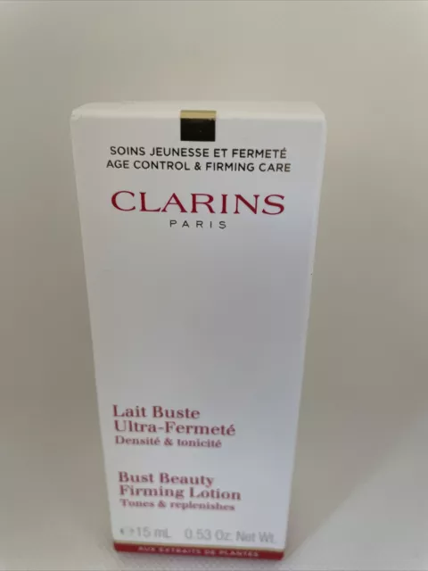 Clarins Bust Beauty Firming Lotion Tones And Replenishes 0.53 Oz NIB