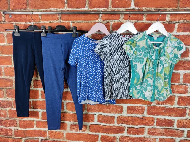 Girls Bundle Age 6-7 Years Next Fatface Etc Leggings T-Shirts Blouse Top 122Cm