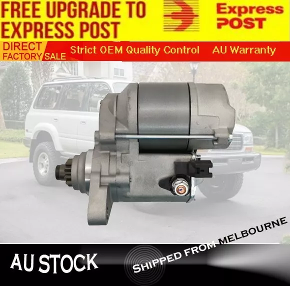 New Starter Motor for Toyota Landcruiser  1FZ-FE FZJ80 FZJ79 FZJ105 4.5L Petrol