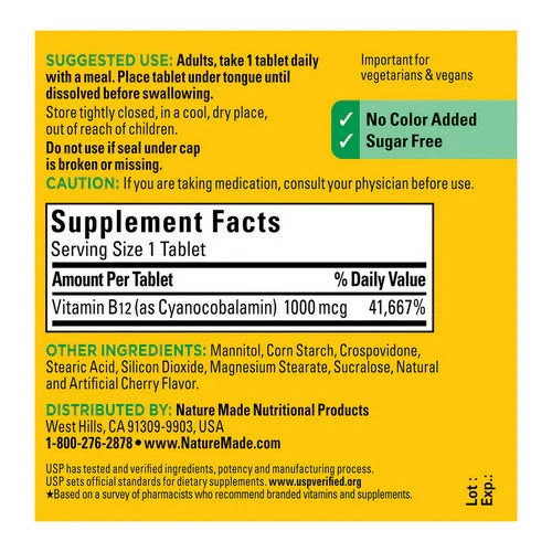 Fast Charlie FAST DISSOLVE B-12 Sublingual Cherry 50 Tabs 1000 Mcg £19.66 - PicClick UK