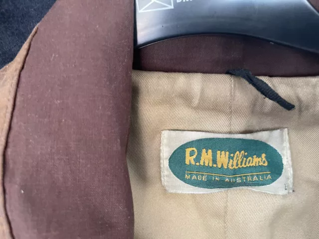 R M Williams Australian Made Oilskin Jacket Coat 3/4 Stockman Outdoor Bushman 3