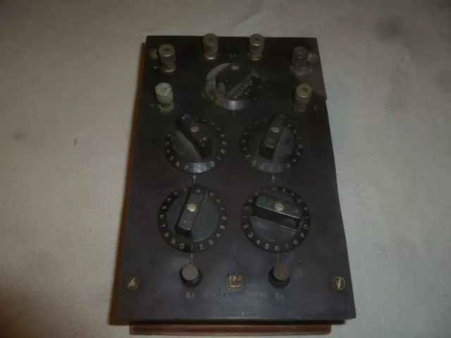 Vintage Leeds & Co Northrup Speaker Wheatstone Bridge Western Electric 238847 Vintage Leeds & Co Northrup Speaker Wheatstone Bridge Western Electric 238847