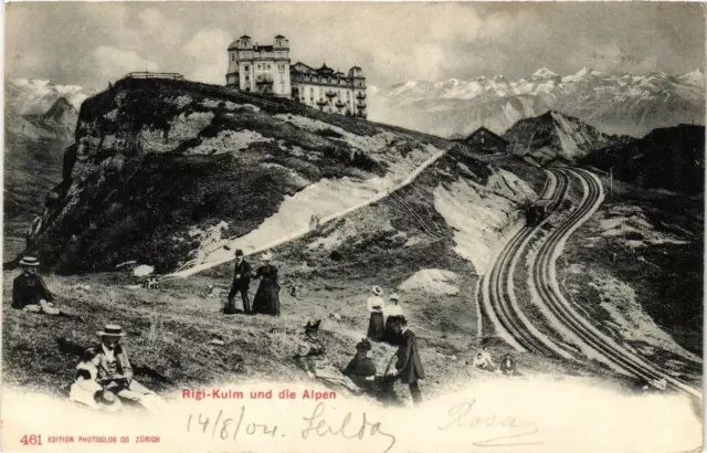 CPA AK RIGI-KULM und die Alpen SWITZERLAND (704354)