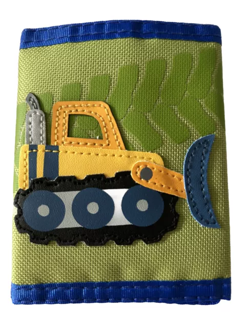 Stephen Joseph Bulldozer Construction Truck Trifold Wallet for Kids