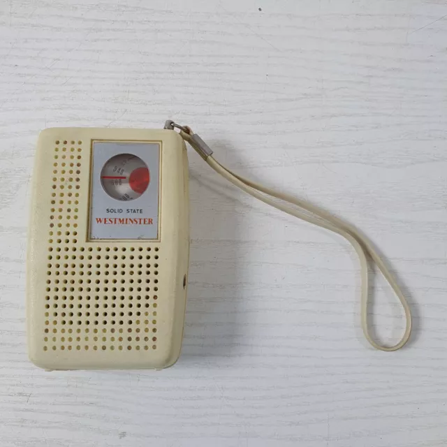 WESTMINSTER VINTAGE SOLID State Pocket Radio Portable Made in Hong Kong  $48.74 - PicClick AU
