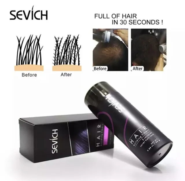 Sevich Hair Building Fiber Natural Keratin 25g-Compatible with TOPPIK