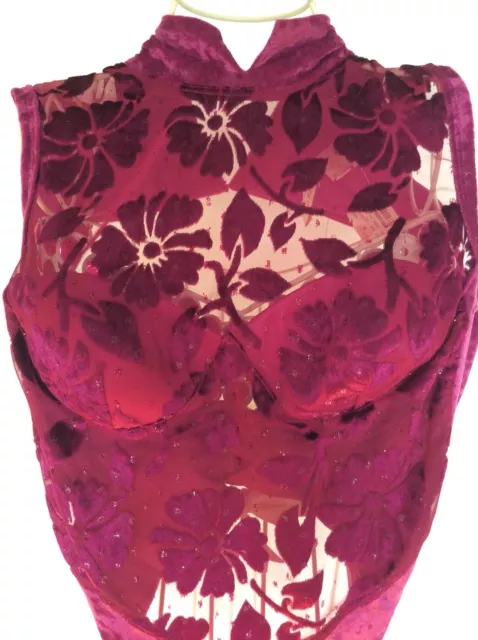 Costume Victorias Secret velours floral neuf taille S 3