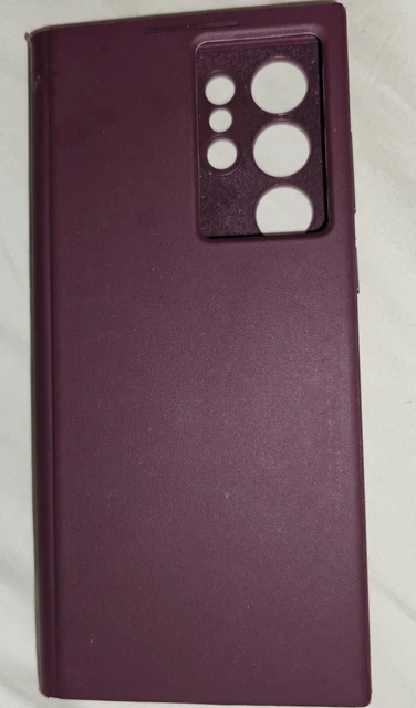 SAMSUNG GALAXY S22 Ultra Smart Clear View Cover Burgundy - Genuine ...