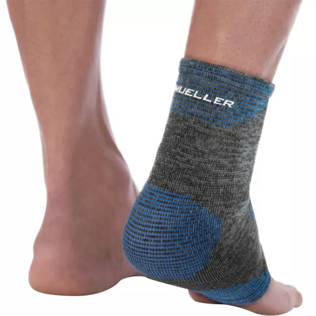 Mueller Sports Medicine Thermo Reactive 4-Way Stretch Ankle Support - Gray/Blue