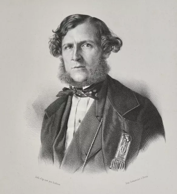 NOAILLES MOUCHY (1808-1854) PORTRAIT GRAVURE 19 ème, né à PARIS