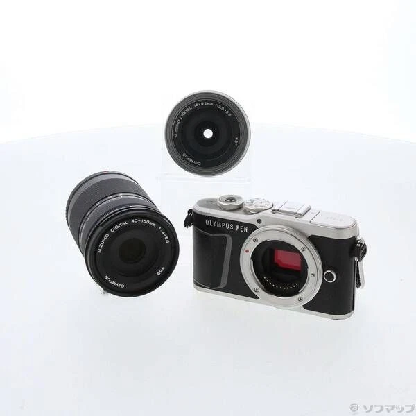 OLYMPUS PEN E-PL9 Black 14-42mm 40-150mm Lens 5989 Shots
