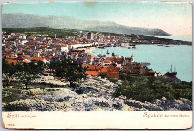 Split Sa Marjana Spalato Dal Monte Marian Croatia Postcard