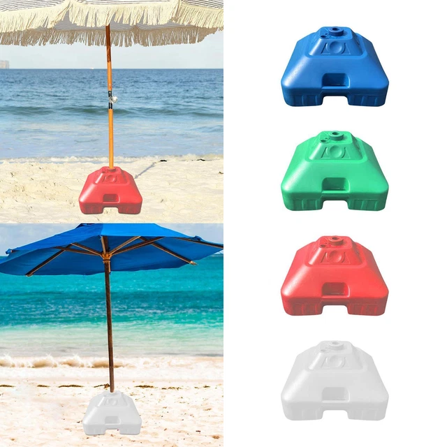 WATER AND SAND Fillable Beach Umbrella Stand, Fillable Patio Umbrella