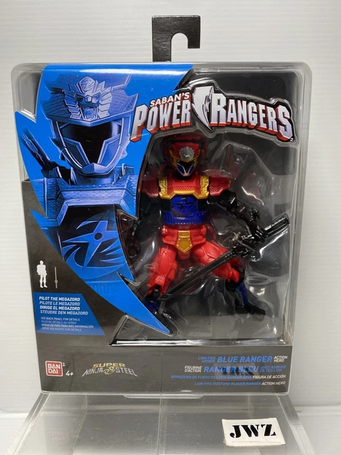 FIGURINE POWER RANGERS Super Ninja Steel 12,5 cm sabans bleu Ranger EUR 21,17 - PicClick FR