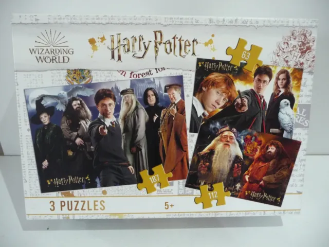 Harry Potter x 3 Jigsaw Puzzles - COMPLETE/EXCELLENT