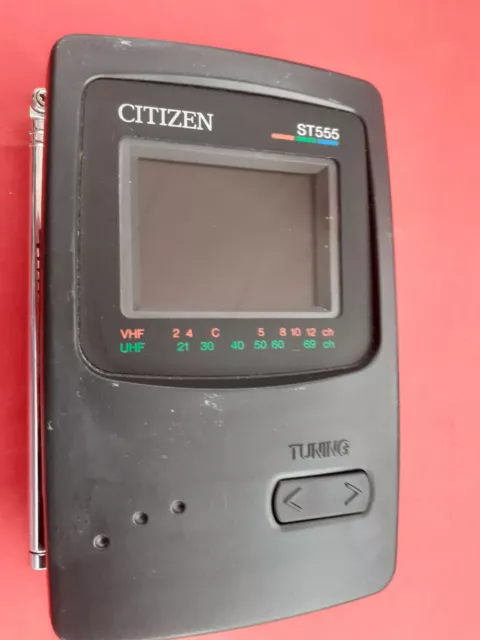 CITIZEN LCD COLOUR TV ST555, Handheld, 2.2 Screen, Auto Tuning, Boxed,  Prop £8.99 - PicClick UK