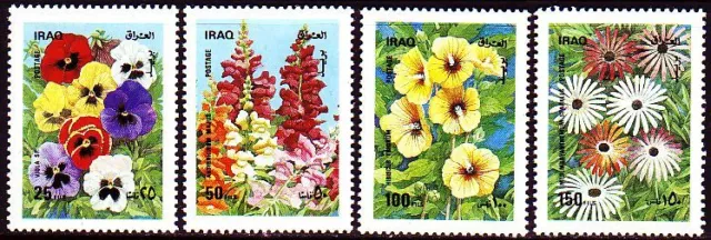 Irak Iraq 1989 ** Mi.1482/85 Blumen Flowers