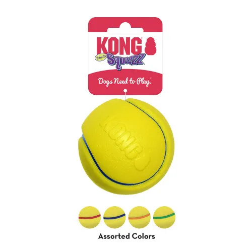Kong Squeezz Pelota de Tenis Juguete Perro 1 Cada / Grande Por Kong