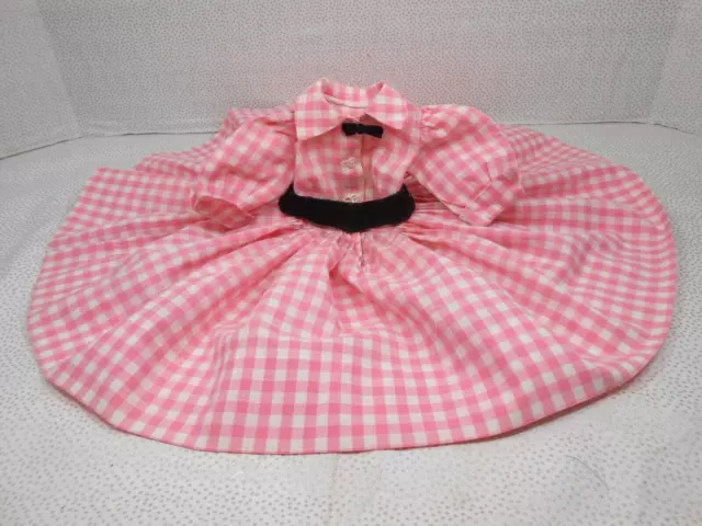 Vintage Madame Alexander CISSY 1956 "PINK CHECKS" Dress