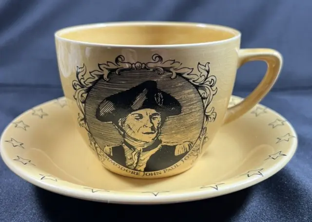 Royal Crownford Ironstone Mustache Cup and Saucer made England