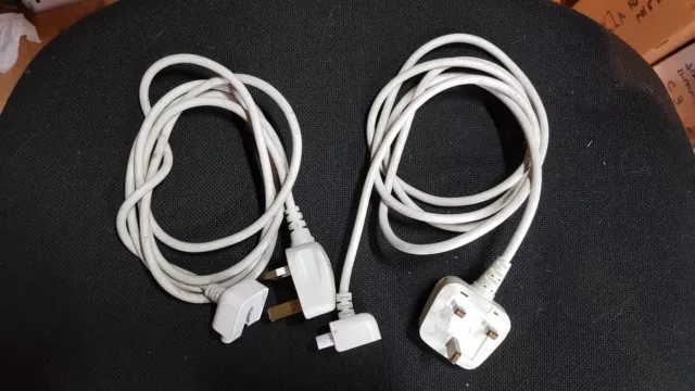 JOB LOT 2 x APPLE MAGSAFE MACBOOK AIR PRO 45W 60W 85W POWER ADAPTER UK LEADS