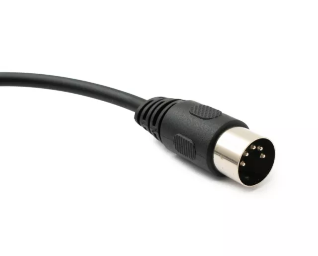 Cable de Audio 50 CM XLR 3 Enchufe Polos A din 5 Adaptador en Negro 3