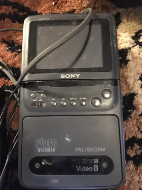 SONY Lecteur Video Walkman video8 TV Sony portable GV-200B