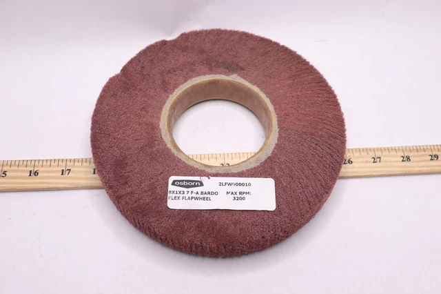 Osborn Flex FlapWheel Red 7 F-A 8" x 1" x 3" 2LFW000010