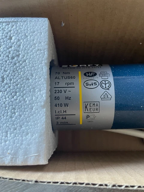 Moteur Somfy J4 HTM J410 10/24 Réf. SO1210284 - Servistores Sud