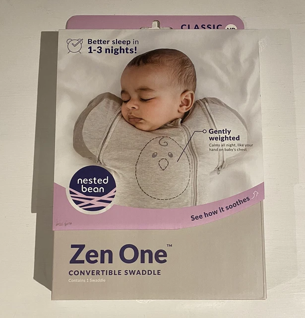 Nested Bean Zen One Convertible Swaddle Monogram - Newborn 6.5-11 Lbs Weighted
