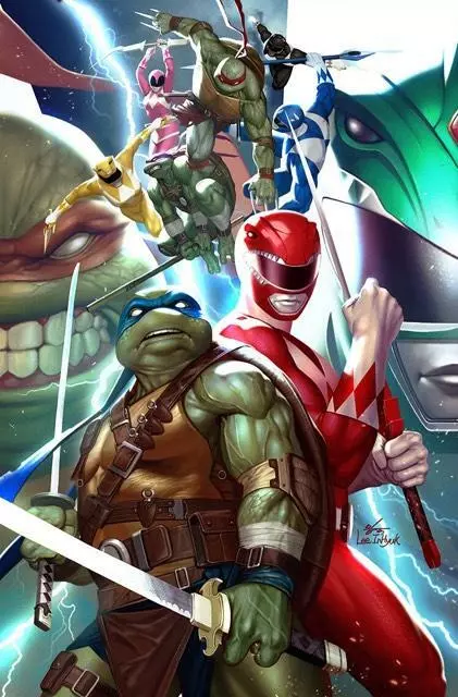 Power Rangers Teenage Mutant Ninja Turtles #1 Inhyuk Lee Virgin Variant