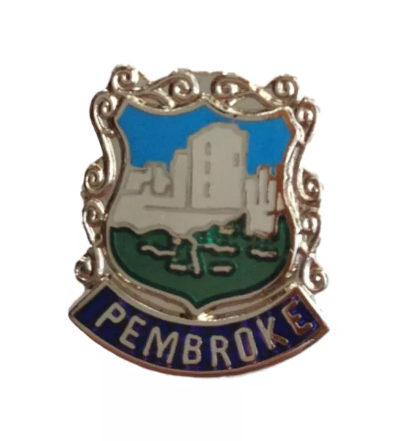 Pembroke Wales Quality Enamel Lapel Pin Badge