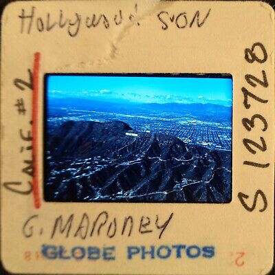 Lv8-191 '85 Iconic Hollywood Sign In The Hills Los Angeles Orig 35Mm Color Slide