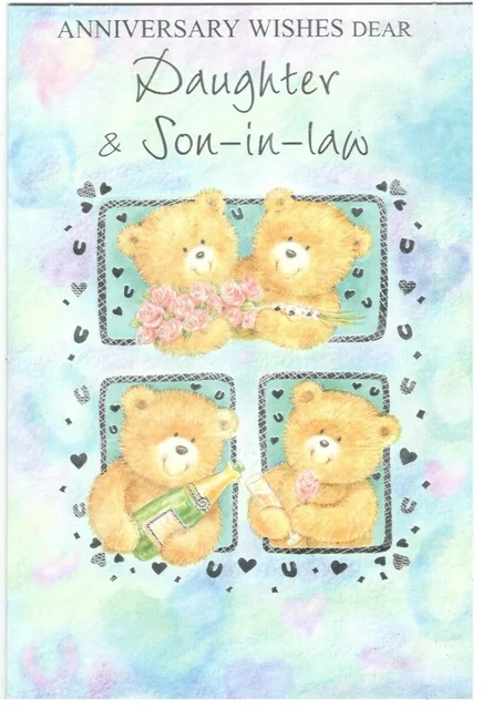 GEBURTSTAGSKARTE FÜR TOCHTER & Schwiegersohn. Süße Karte