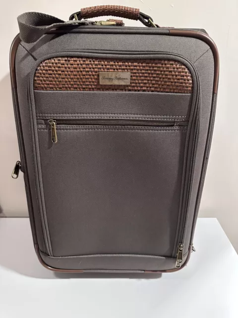 Tommy Bahama Rolling Luggage Travel Bag with Luggage Tag 21"Expandable Upright
